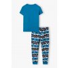 Chlapecké modré pyžamo krátký rukáv a dlouhé nohavice
