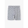 Chlapecké šedé kraťasy s drobným potiskem