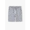 Chlapecké šedé kraťasy s drobným potiskem