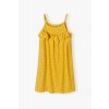 Dívčí letní šaty na ramínka žluté