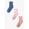 Dívčí ponožky se zdobným lemem - 3 páry