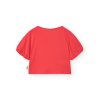 Dívčí červený crop top Cherry