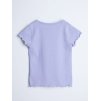 Dívčí žebrované tričko fialové