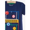 Chlapecké tričko krátký rukáv s 3D aplikací (Barva Modrá, Velikost 104)
