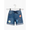 Chlapecké džínové kraťasy s nápisy (Barva Modrá, Velikost 92)