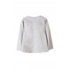 Šedé dívčí tričko dlouhý rukáv s potiskem