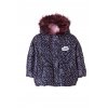 Kojenecká zimní bunda s kožešinovou kapucí