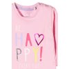 Kojenecké růžové tričko dlouhý rukáv s nápisem
