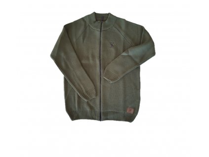 pansky zeleny svetr na zip myslivecky cit