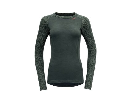 duo active merino 205 shirt mn damske termo triko merino zelene devold