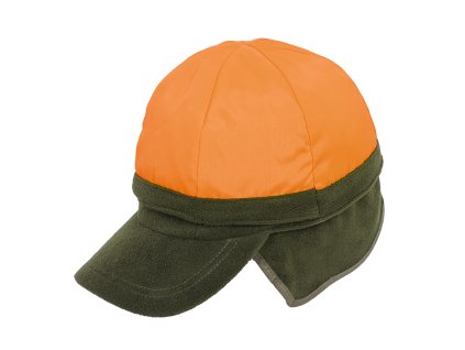 48511 0 ksiltovka zimni fleece olive green orange lovecka