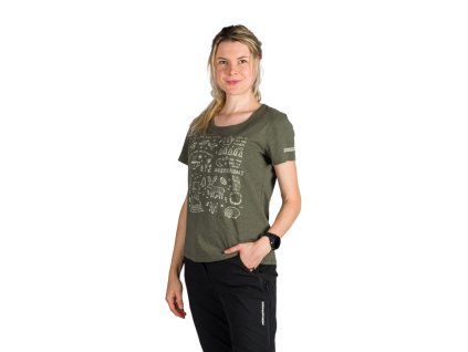 tr6004or damske tricko northfinder green
