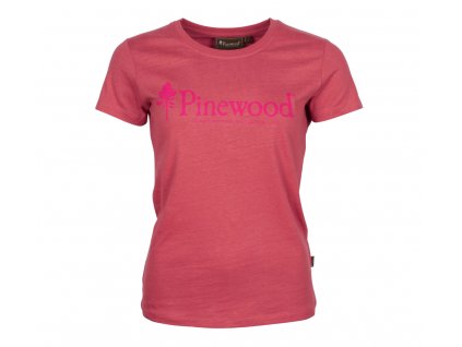 3445 814 damske triko pinewood outdoor life pink hot pink