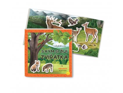 samolepkovy sesit s kym ziji zviratka