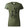 triko srnec v akci damske zelene