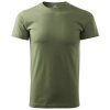 129 bavlnene triko basic khaki 1