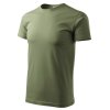 129 bavlnene triko basic khaki 3