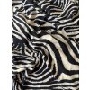 Šaty MAXI zebra smetanovo černá