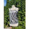TOP ZEBRA ČERNO BÍLÁ
