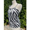 TOP ZEBRA ČERNO BÍLÁ