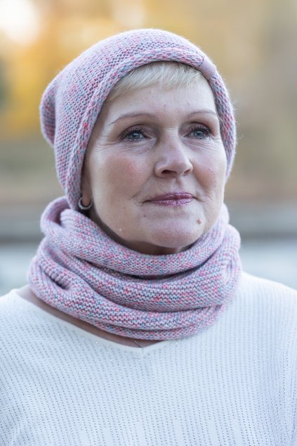 ZIMNÍ SET čepice a nákrčník MELÍR