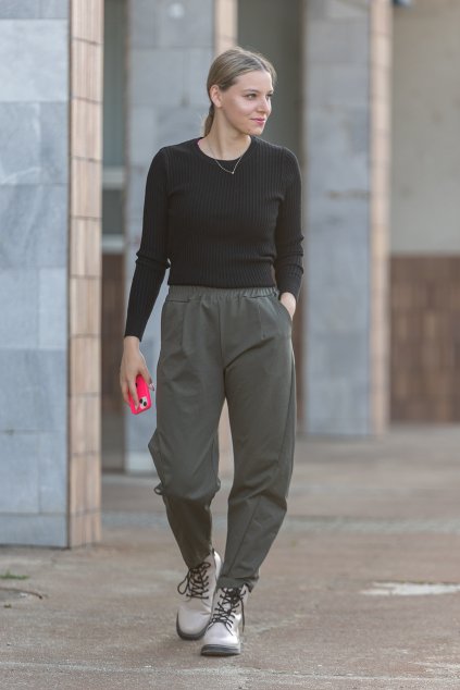 Dámské kalhoty Leny khaki