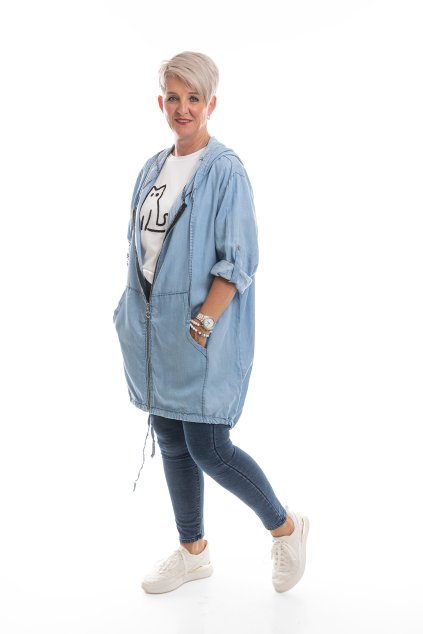 damska parka HANNAH svetle modra