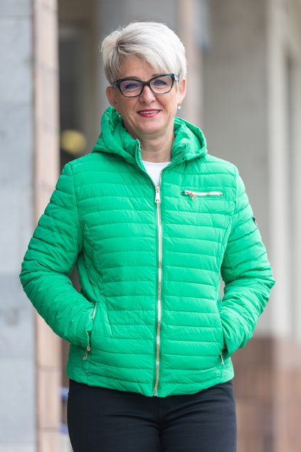 damska bunda PEGGY travove zelena