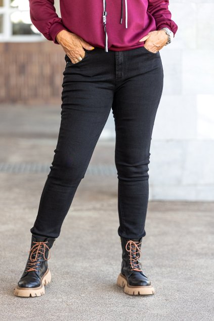 damske skinny dziny GIA cerna