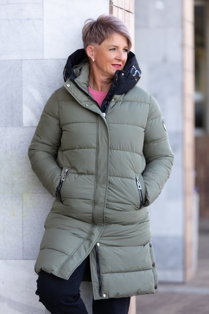 damsky dlouhy kabat SYDNEY khaki