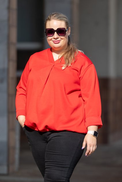 damske tricko do gumy vendy cervena