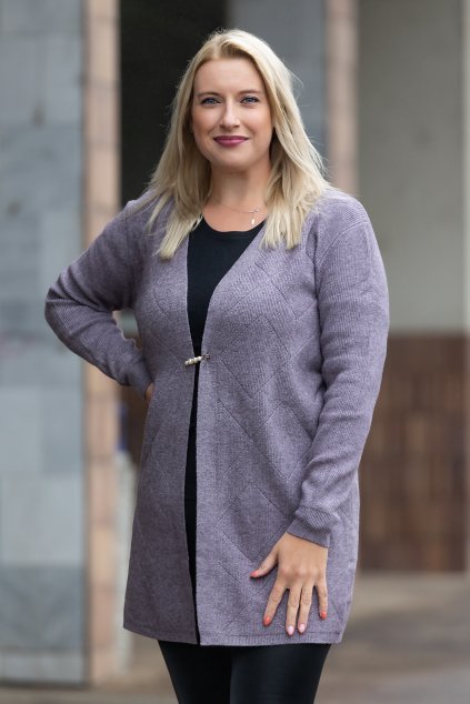 damsky pleteny kardigan UNICA sedofialova