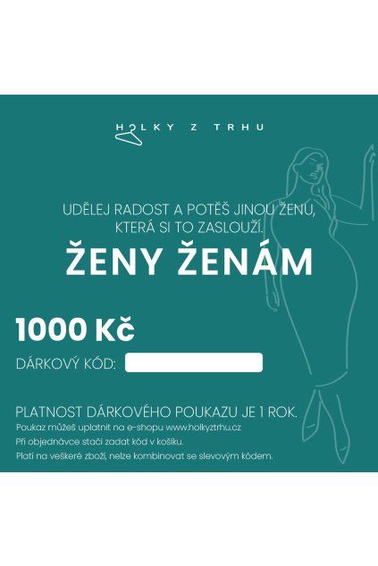 Dárkový poukaz 1000 Kč