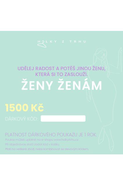 Dárkový poukaz 1500 Kč