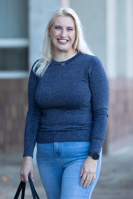 damsky trpytivy top antonie tmave modra