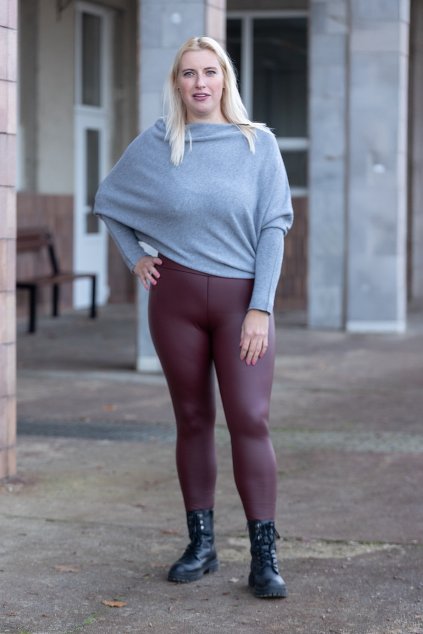 damske mirne zateplene kozenkove leginy LEON vinova