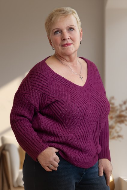 damsky svetr MOHAN fuchsiova