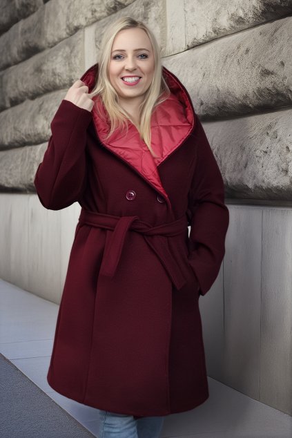 damsky zimni kabat STUARD bordo