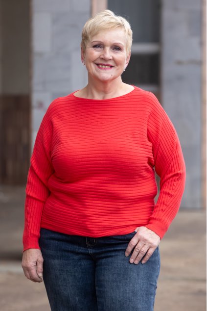 damsky svetr KALLA cervena