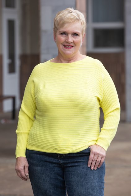 damsky svetr KALLA svetle zluta