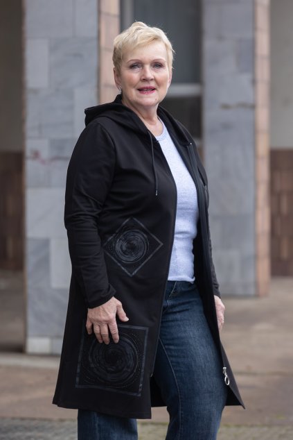 damska dlouha mikina wily cerna