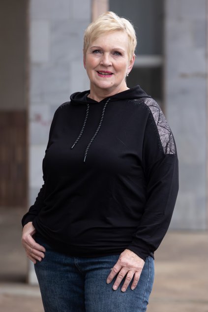 damske elegantni mikina crodino cerna