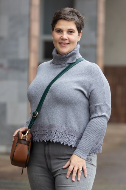 damsky elegantni svetr KIRA seda