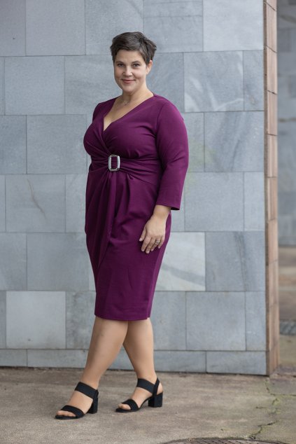 damske plesove saty fantasy fialova