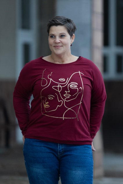 damske tricko do gumy look vinova