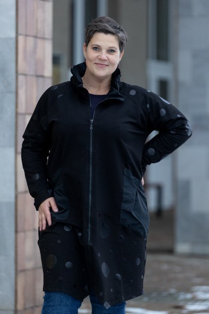 damsky elegantni kardigan bubble cerna