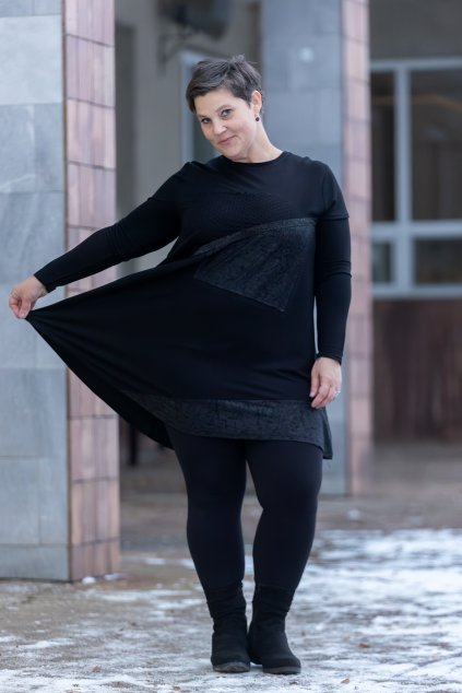 damske elegantni saty iris cerna