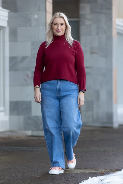 damske balonove dziny harry modra