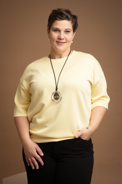 damske tricko s kratkym rukavem irma zluta