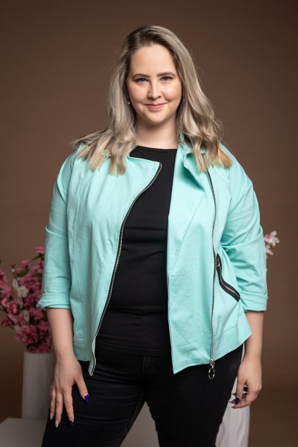 damska elegantni mikina first svetle modra